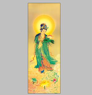 南无大势至菩萨高清佛像唐卡可以定制尺寸宣纸绢丝油画布微喷复制