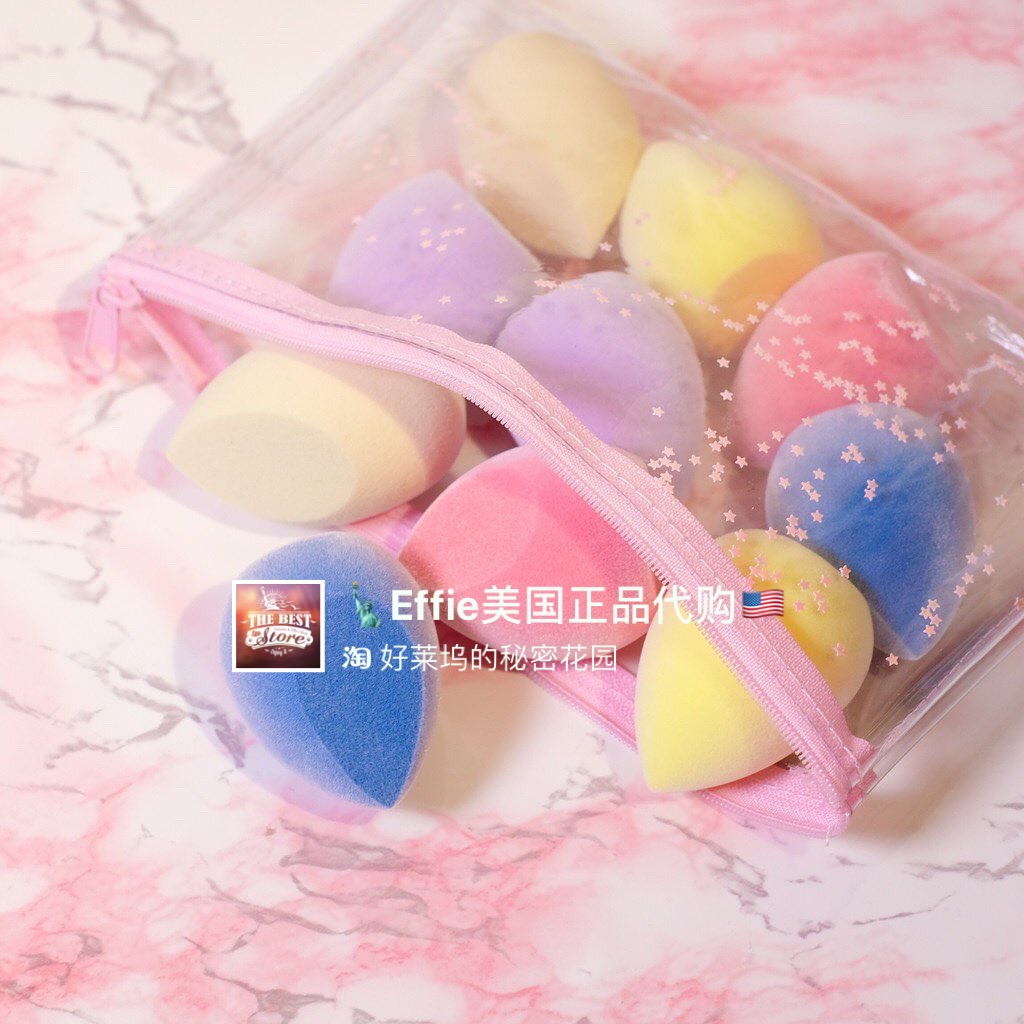 美代正品junoco丝绒蓝蛋彩妆绒毛