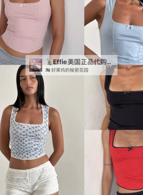 美代正品Motelrocks美式复古蕾丝舒适日常碎花芭蕾少女风背心上衣