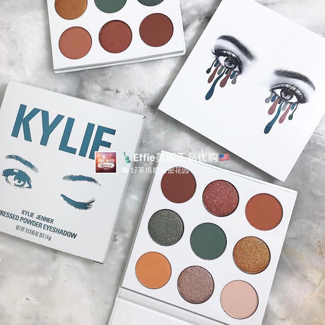 【美国正品现货】Kylie 全新Blue Honey 秋冬9色珠光哑光眼影盘