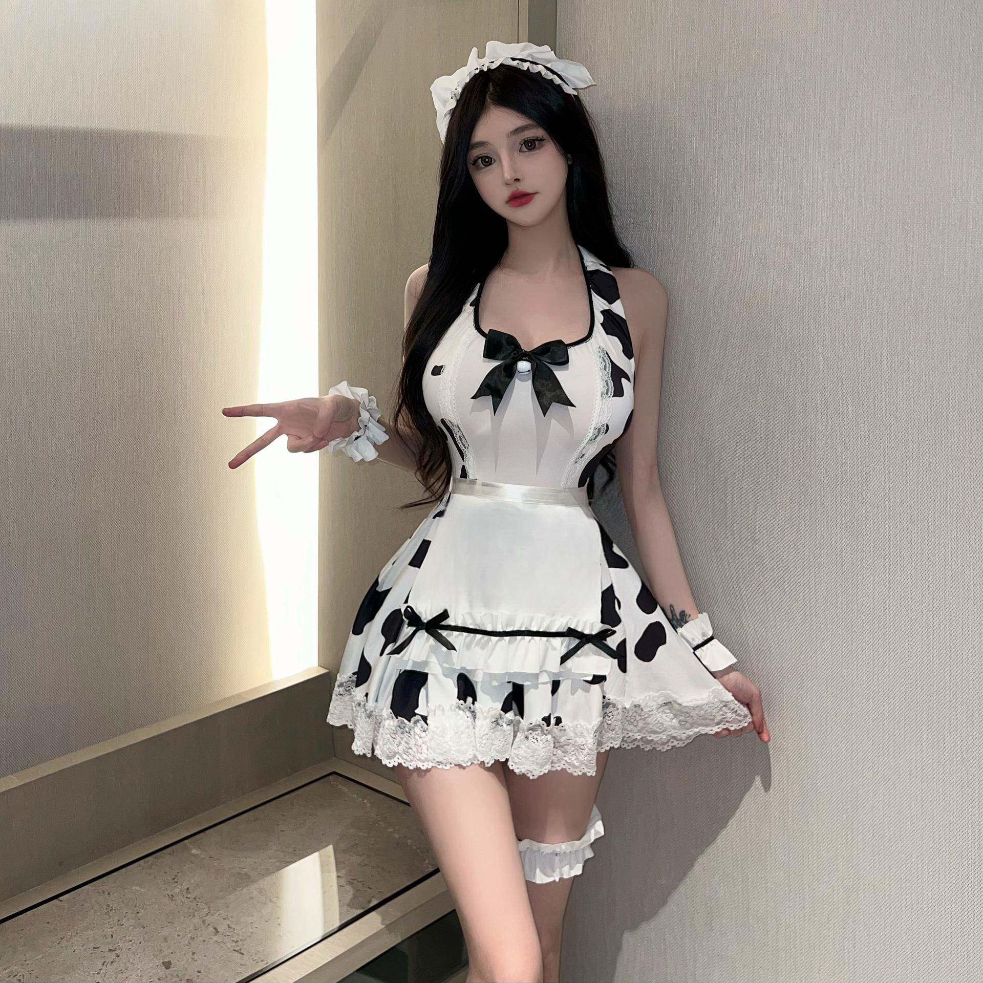 性感睡衣诱惑老公俏皮可爱奶牛制服角色扮演女仆诱惑呆萌q趣衣服