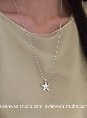 阿婉Wan 幸运星~百搭星星项链小众设计感锁骨链度假风时尚颈链
