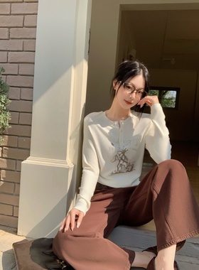 铅笔莓莓【02.09/20:00新品】限时前3天到手6折！韩系兔子印花T恤