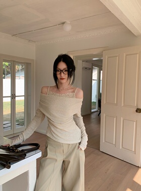 铅笔莓莓【02.09/20:00新品】限时前3天到手6折！气质荡领针织T恤