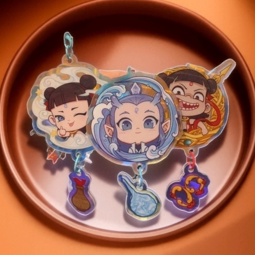 2025新款之魔童闹海吧唧周边敖丙亚克力钥匙扣挂件儿童创意高颜值