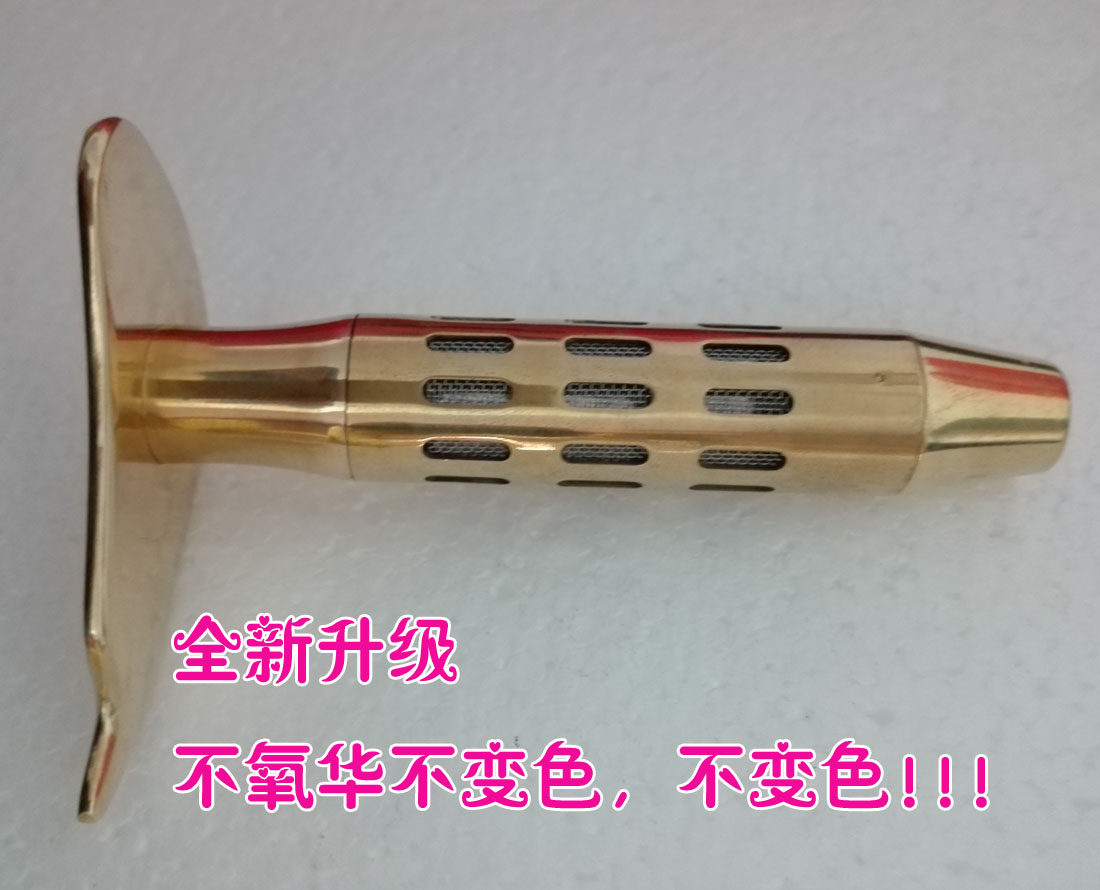 洪光经络拍纯铜刮痧板 红光洪光铜刮板 铜刮有网点穴升级版不变色