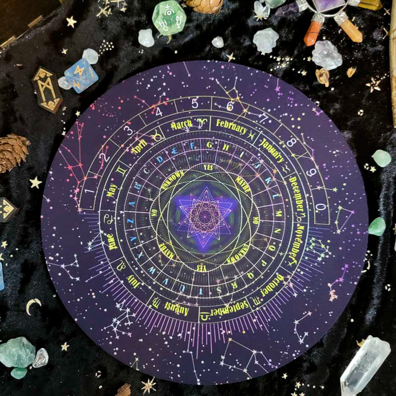 北欧星空字母数字是否可能未知灵摆仪式星座橡胶垫仪式直径22cm