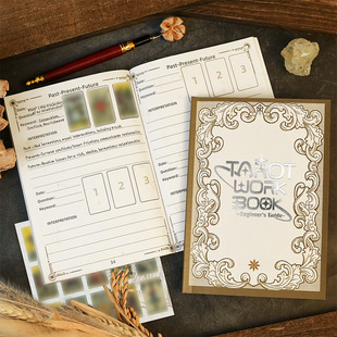 塔罗手账日记本韦特小贴纸牌阵笔记本中英文新手学习记录本日志