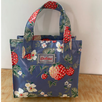 Cath Kidston复古可爱小清新油布英伦风田园碎花手拎包饭盒包午餐