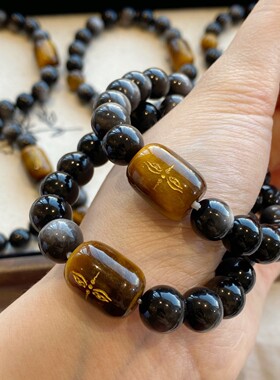 虎眼石百搭设计感水晶手链