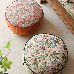 法式轻奢蒲团垫子加厚感可拆洗家用客厅榻榻米坐垫懒人靠墩子