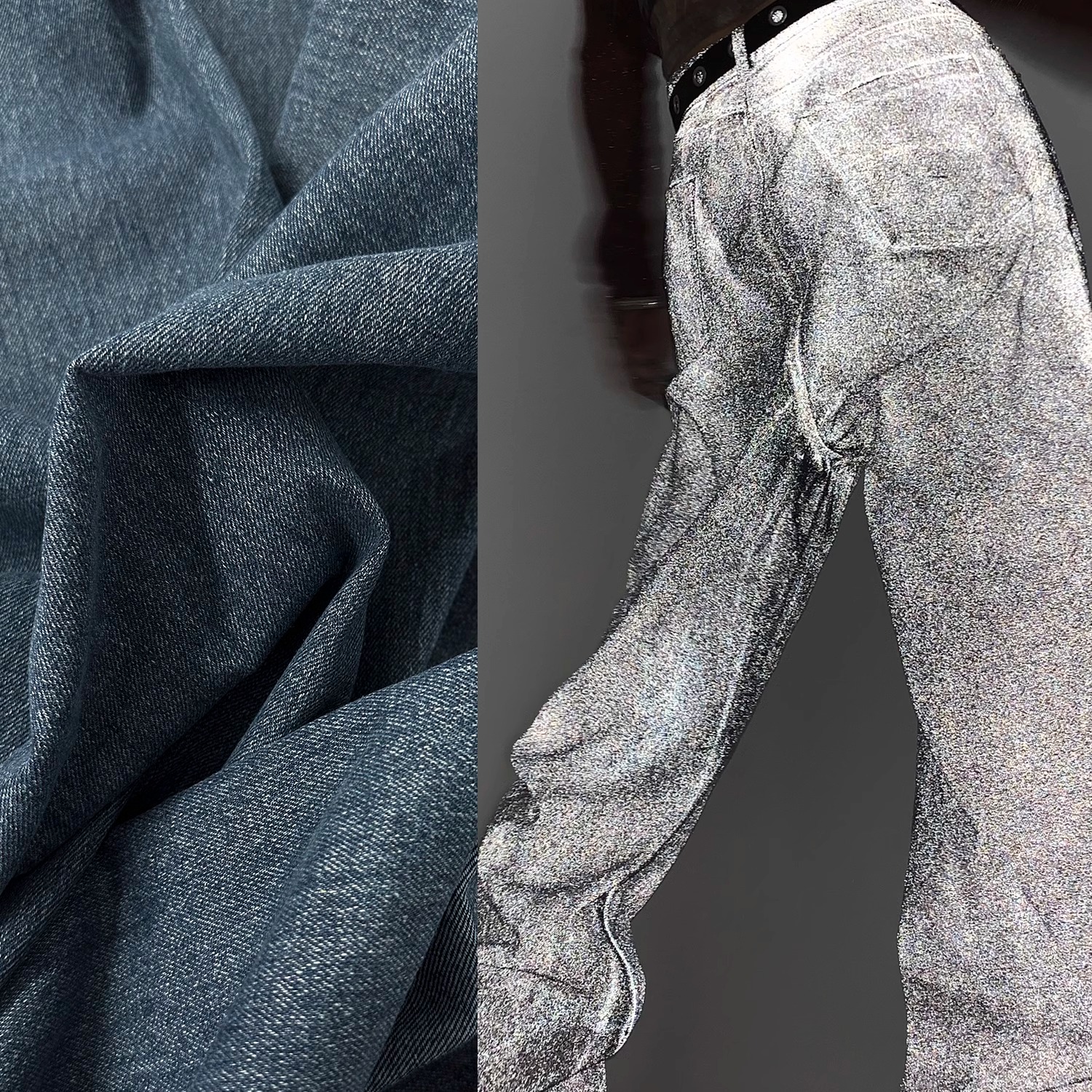 反光布料事儿牛仔布手工设计师潮