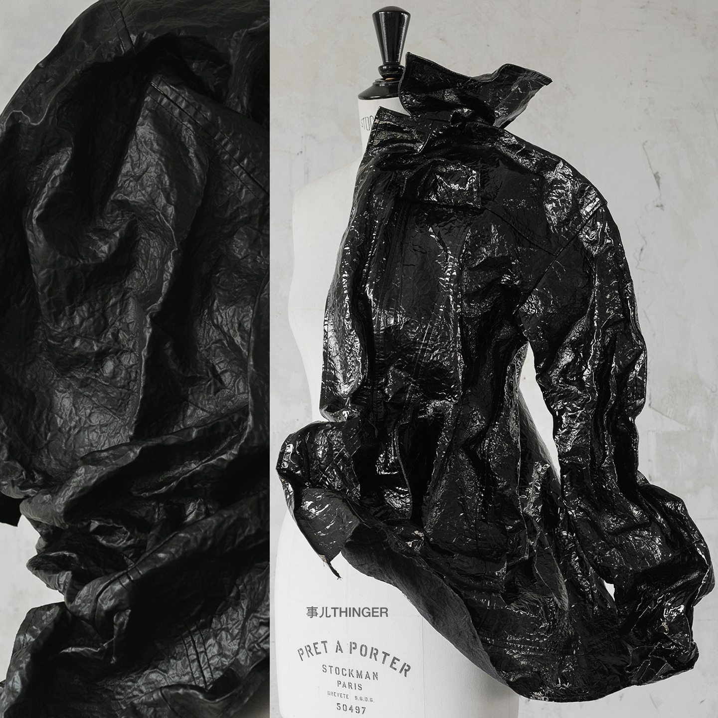 自由塑型变形的软雕塑时装新材料