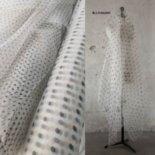 事儿THINGER 光晕·原创视错觉印花布料100%真丝欧根纱设计师面料