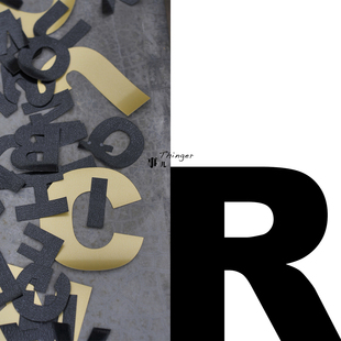 多色多规格／1包 black字体 70%off 英文字母R－TPU热熔胶膜Arial