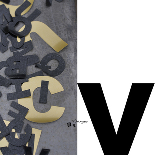 70%off black字体多色多规格／1包 英文字母V－TPU热熔胶膜Arial