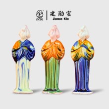 西安洛阳博物馆文创唐仕女原创设计陶瓷创意国潮中国风微缩冰箱贴