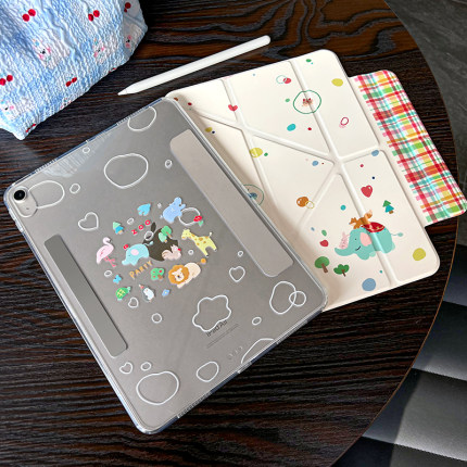 morock【插画师联名】ipad保护壳适用air7保护套11代pro苹果平板壳mini7pad电脑壳子y型10代air6/5/4外壳