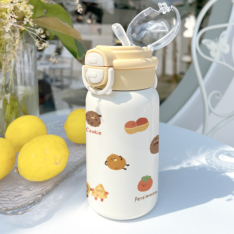 morock吸管保温杯水杯女新款2025高颜值女款不锈钢女生学生保冷杯