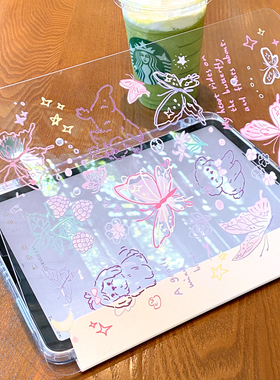 morock【全透冰晶壳】适用苹果ipadair7保护套2025新款pro11平板带笔槽air6/5旋转防弯10.2寸亚克力M3