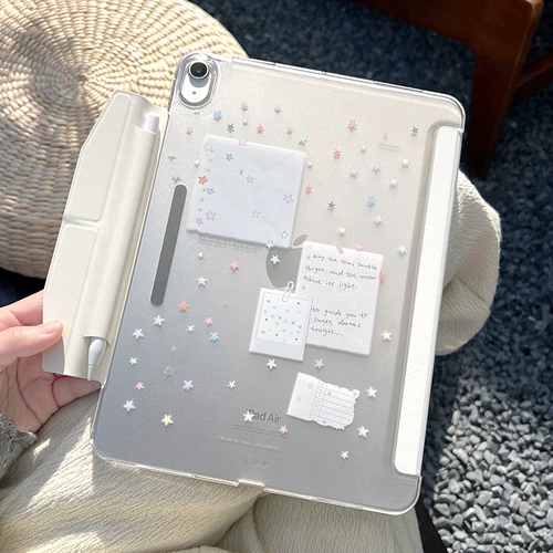 【2025 Новый x встроенный пакет для ручки】 Apple Tablet Ipad11 защитный корпус Air7 Защитный корпус, подходящий для Pro11 с слотом для ручки 10 генерации Air6/5 матовой жесткой оболочки 11-дюймовой горизонтальной и вертикальной опоры