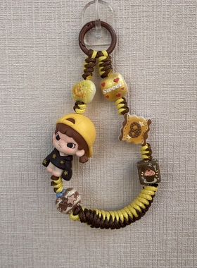 DORA大表姐萌粒手机链换换小日常系列编绳通孔款式钥匙扣