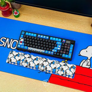 Thekapco x Peanuts 花生漫画史努比 Snoopy主题机械键盘桌垫腕托