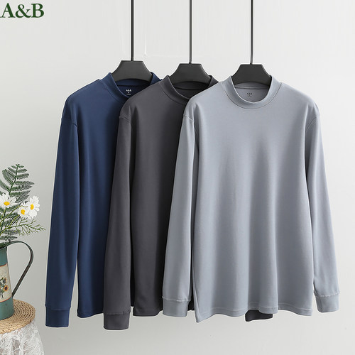 AB内衣男40支纯棉保暖秋衣秋裤