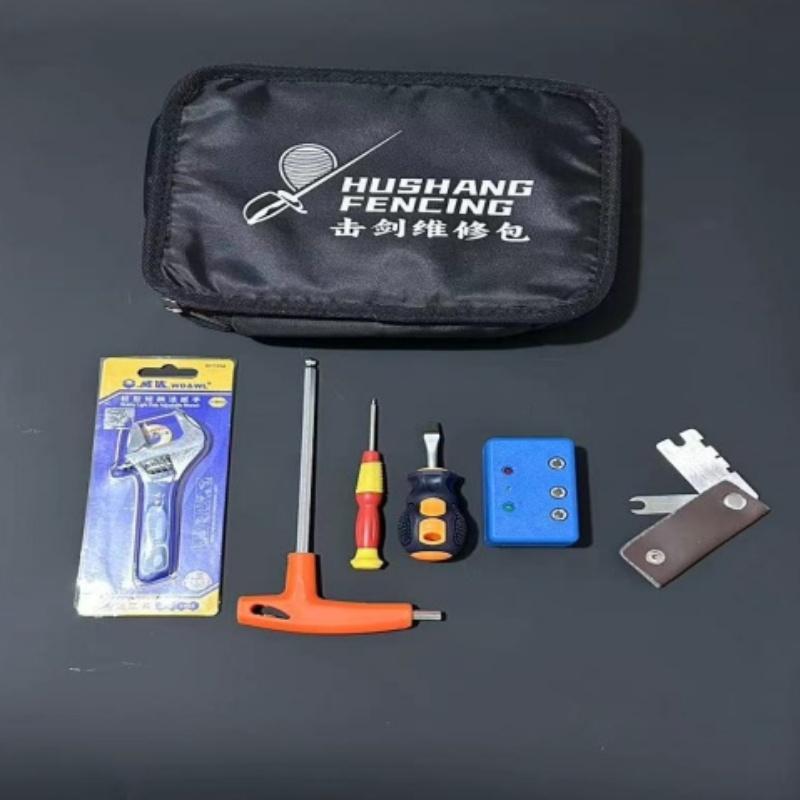 击剑器材花剑重剑维修套装间隙工具扳手验剑器胶布工具包导线冲头