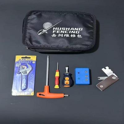 击剑器材花剑重剑维修套装间隙工具扳手验剑器胶布工具包导线冲头