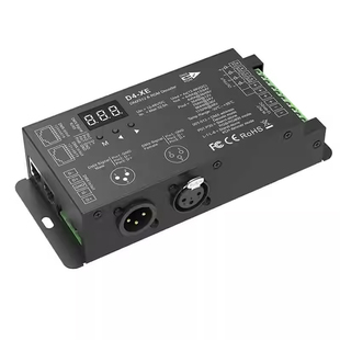 LED灯带RGB/RGBW解码器DMX512高频率选择RDM高频XLR-5接口D4-XE