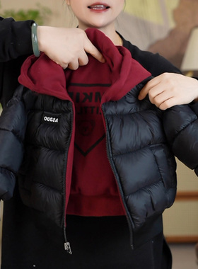 男童冬装棉服外套2025冬季新款女宝宝双面双穿加夹棉加厚连帽棉衣