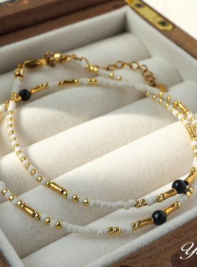 YOYR钛钢串珠女气质原创设计YOYR