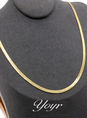 YOYR太钢高保色项链女气质蛇骨链