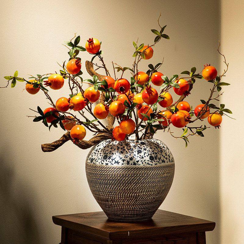 景德镇新中式手工花瓶客厅插花仿真陶罐花电视柜酒柜高档陶瓷摆件,家居饰品,花瓶,淘宝优惠券,粉丝福利购,淘宝优惠卷