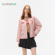innplanet25秋新款 大力水手系列复古刺绣粉色工装 外套PO31OW811A