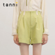 饰H廓形短裤 tanni新款 休闲通勤基础百搭拼接装 TM31SP011A