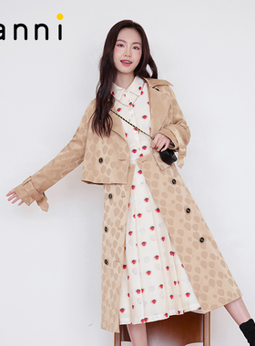 tanni新款一衣多穿通勤百搭时尚风衣TM11TC001A