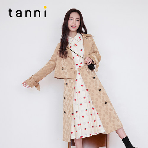 tanni通勤百搭高级时尚显瘦风衣