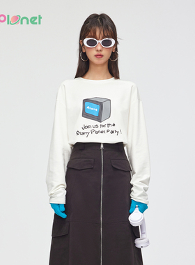 innplanet新款趣味个性印花休闲打底长袖卫衣T恤PN31TS8A