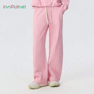 小弯刀休闲裤 innplanet26新款 春日淡氧系运动少女风长腿显瘦卫裤
