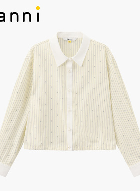tanni2026春新款智性风简约百搭经典竖条纹衬衫上衣TP11SH151A
