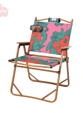 tanni25夏新款印花沙滩户外便携野餐露营折叠克米特椅TO15HG001A