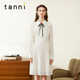 tanni新款 气质复古宫廷镂空衬衫 连衣裙TM31DR006A