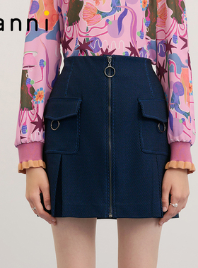 tanni新款通勤百搭时髦减龄A字显瘦半身裙TM31SK031A