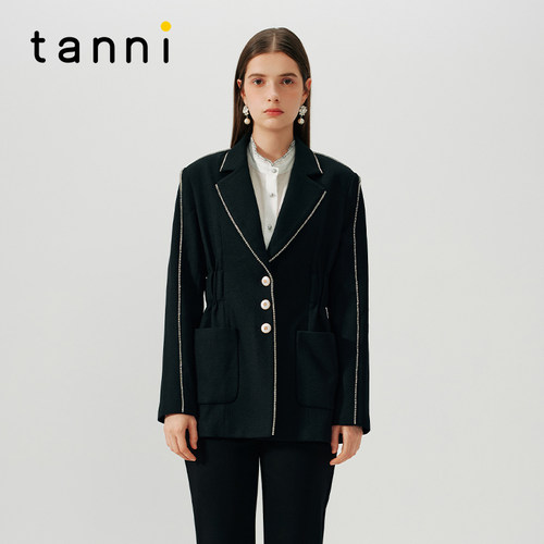 tanniYEESIN联名新款设计感西装