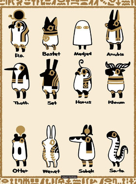 【鹤屋现货】「とーとつにエジプト神 」【T41522】