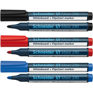 德国施耐德圆头白板笔挂纸板笔Schneider290whiteboard Flipchart