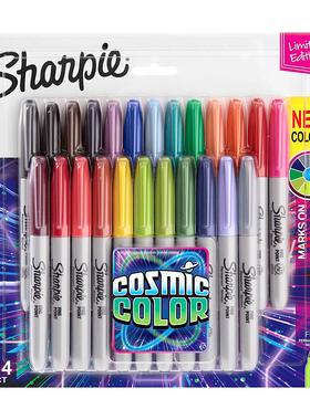 美国三福sharpie记号笔彩色套装4色8色12色24色彩绘马克笔30072