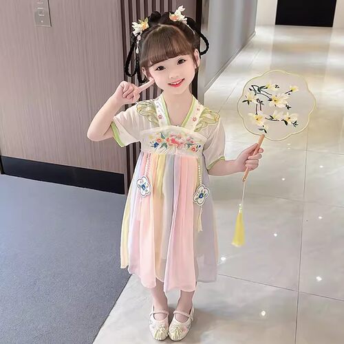 女童汉服儿童古装中国风连衣裙